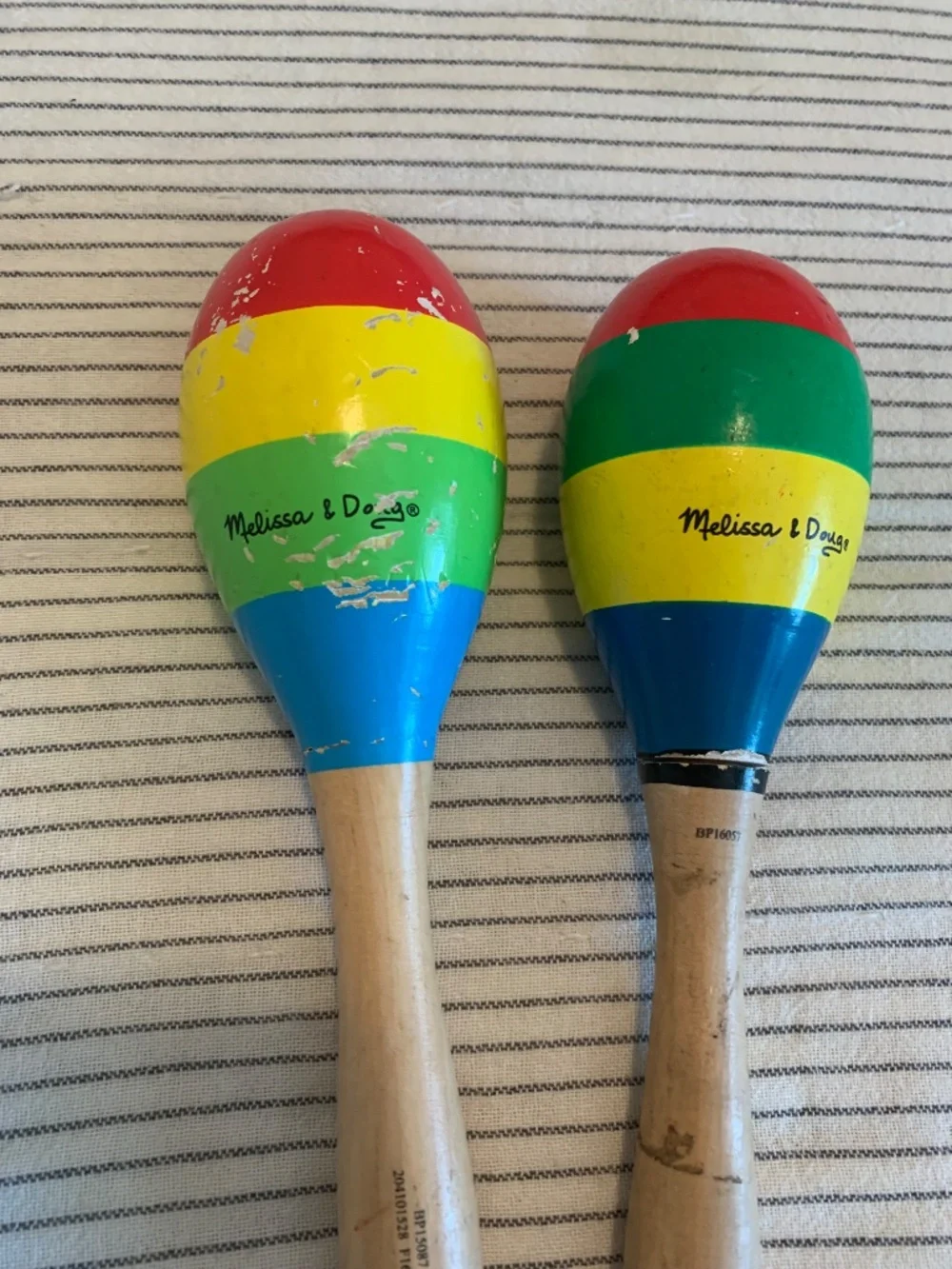 Melissa‎ & Doug Colorful Wooden Maracas For Kids Set Of 2